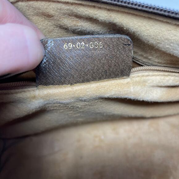 Gucci GG Supreme Monogram Web Vintage Boston Bag Canvas Leather Beige Brown - Picture 15 of 16
